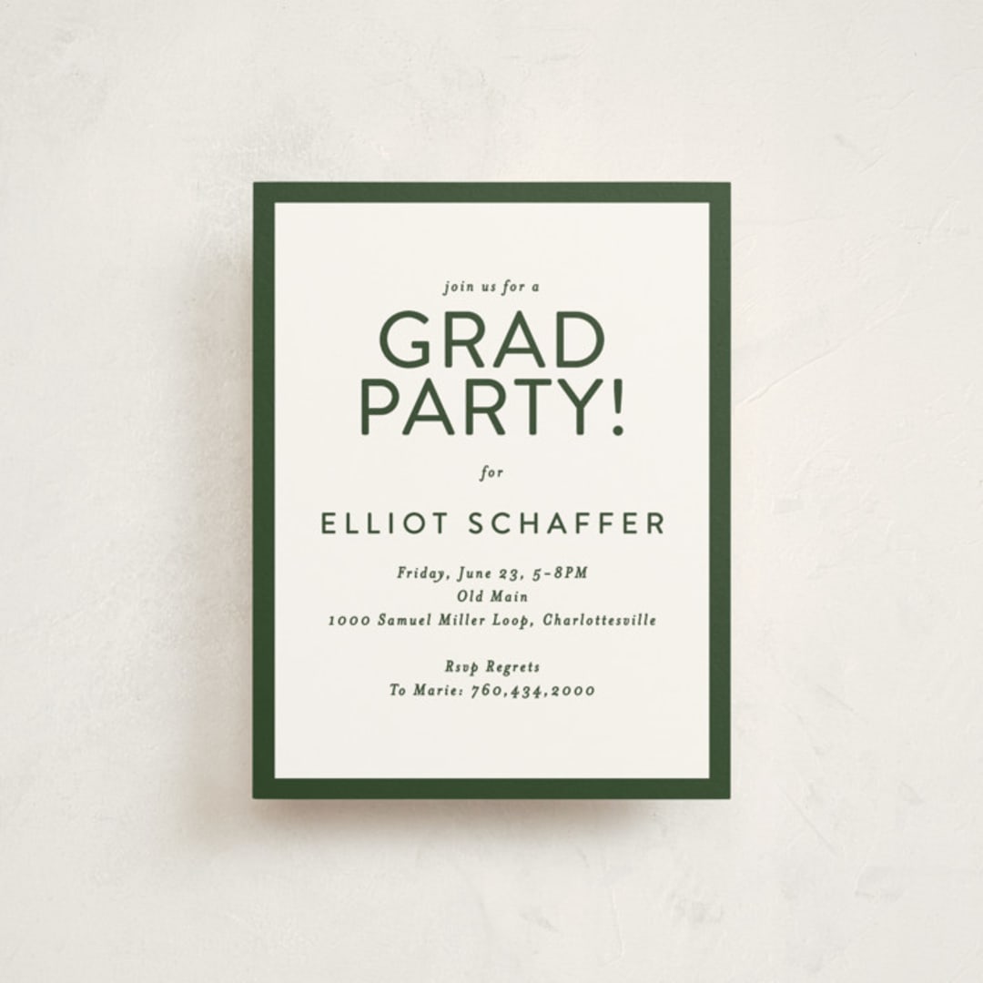 "square" - Graduation Insert Cards in Spruce by JoAnn Jinks - Front