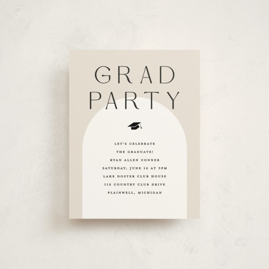 "Vision" - Graduation Insert Cards in Ivory by Pixel and Hank - Front