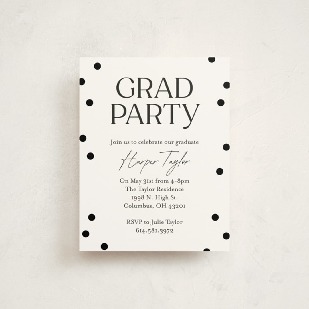 "Best Year" - Graduation Insert Cards in Moon by Olivia Williams - Front