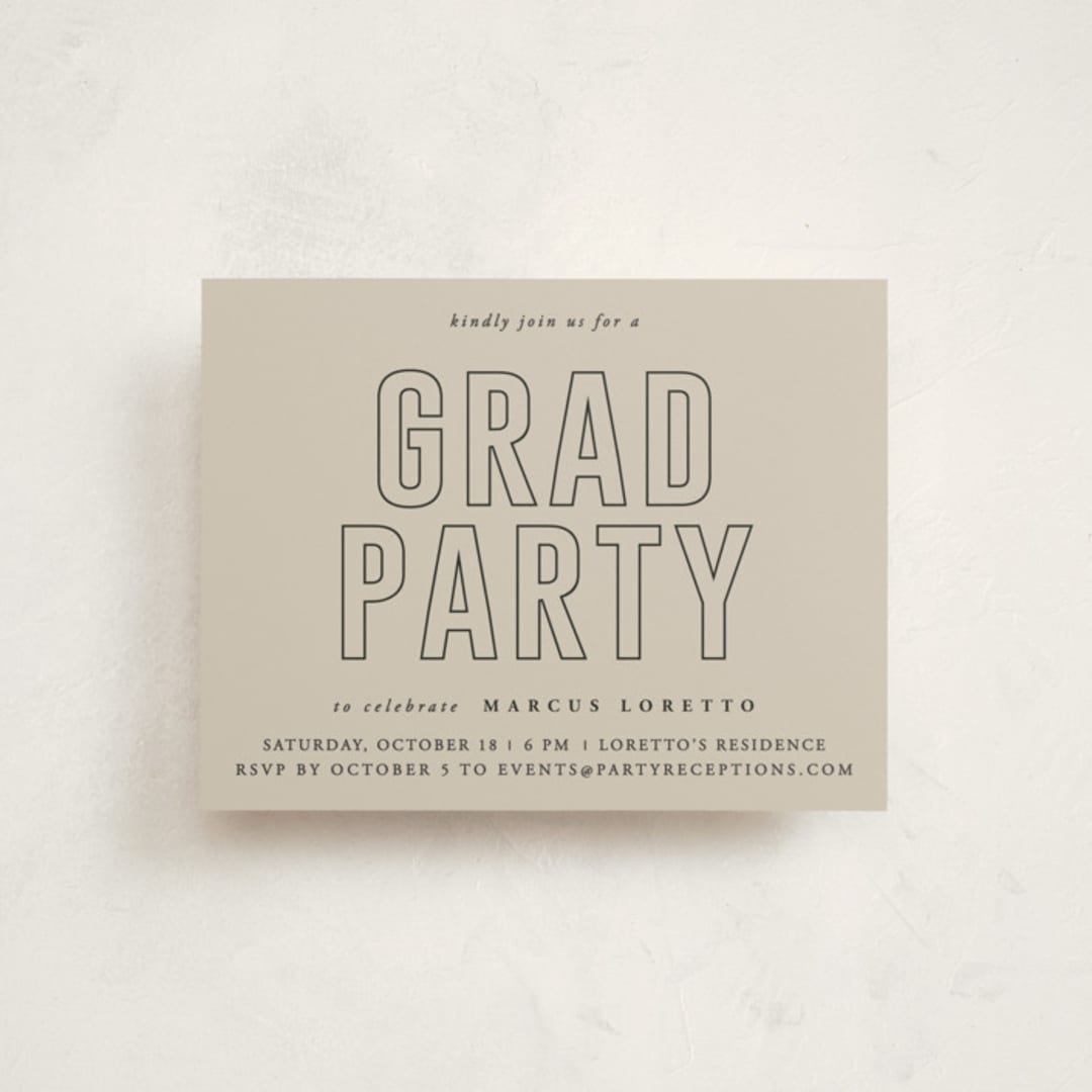 "High Score" - Graduation Insert Cards in Vanilla by Sherley Ferreira - Front
