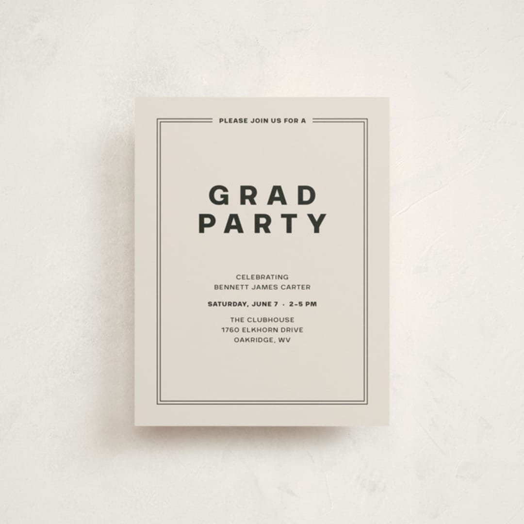 "Highlight Reel" - Graduation Insert Cards in Shadow by taylorVdesign - Front