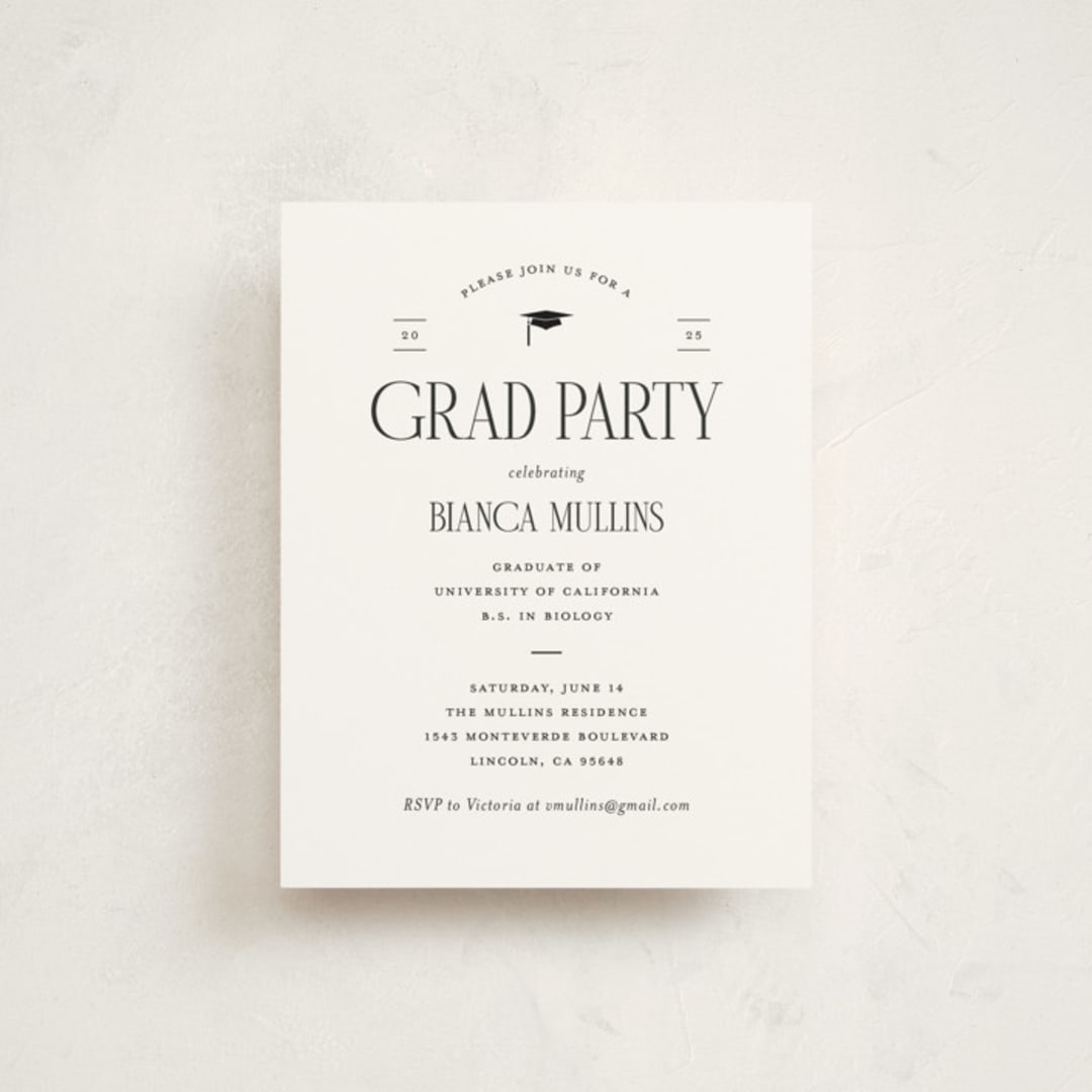 "Accomplishment" - Graduation Insert Cards in Opal by Cindy Reynolds - Front