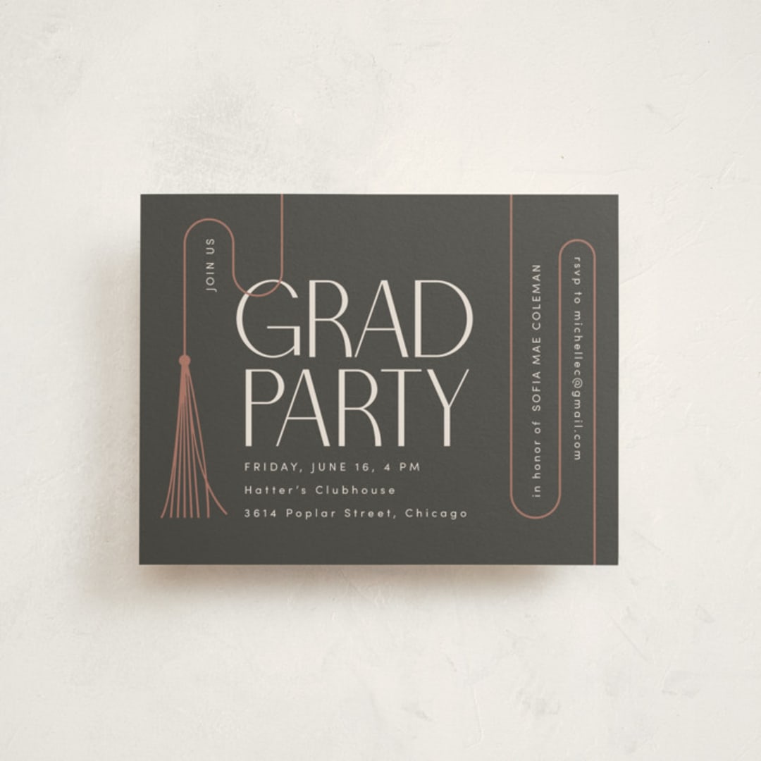 "Tale of Tassel" - Graduation Insert Cards in Luxury by letterfix - Front