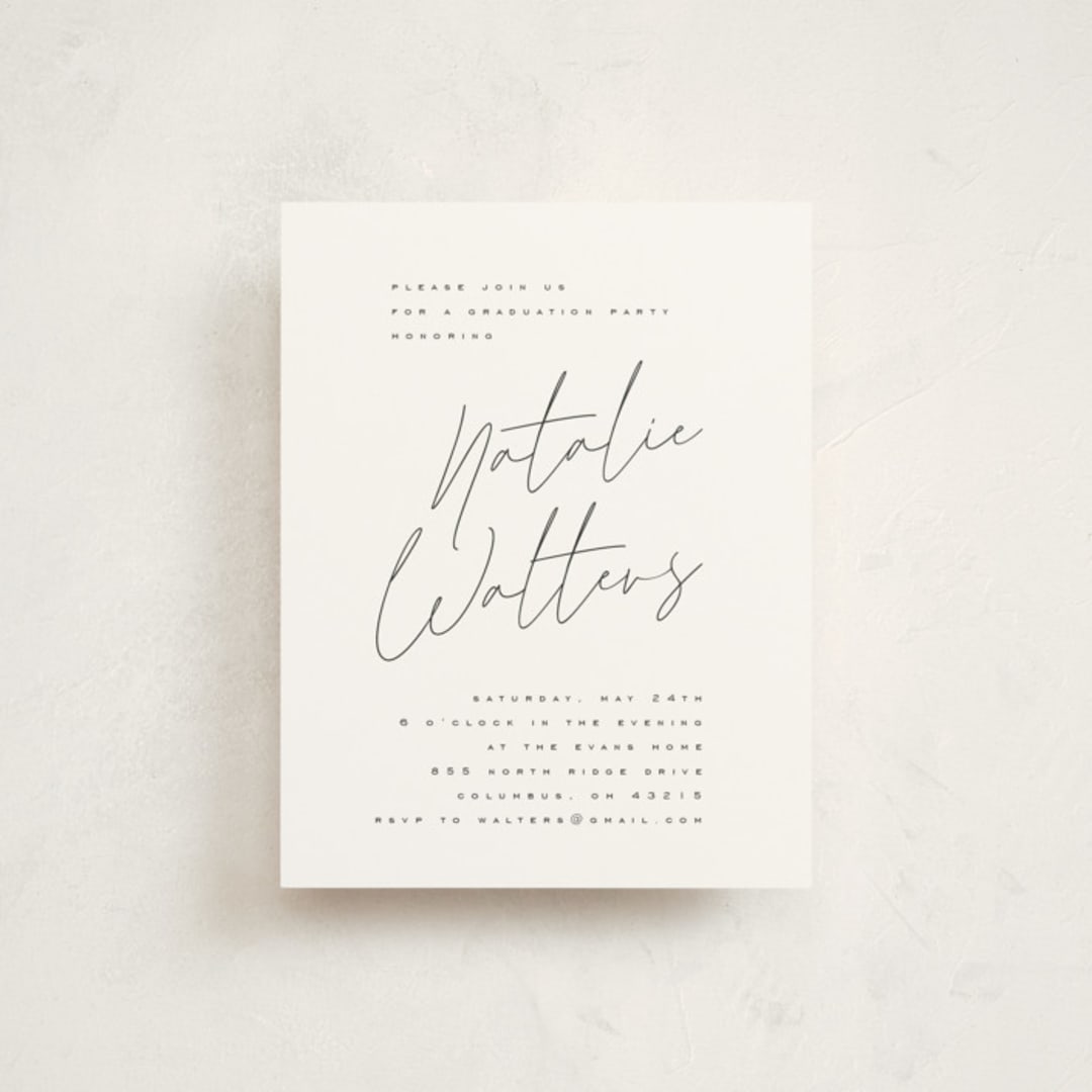 "Beautiful Year" - Graduation Insert Cards in Paper by Orasie - Front