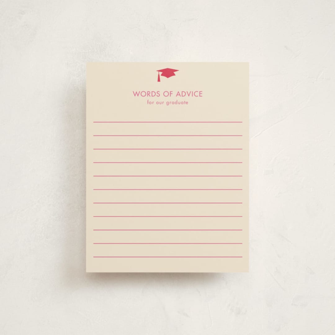 "Confetti Drop" - Graduation Insert Cards in Multi by Megan Cash - Front