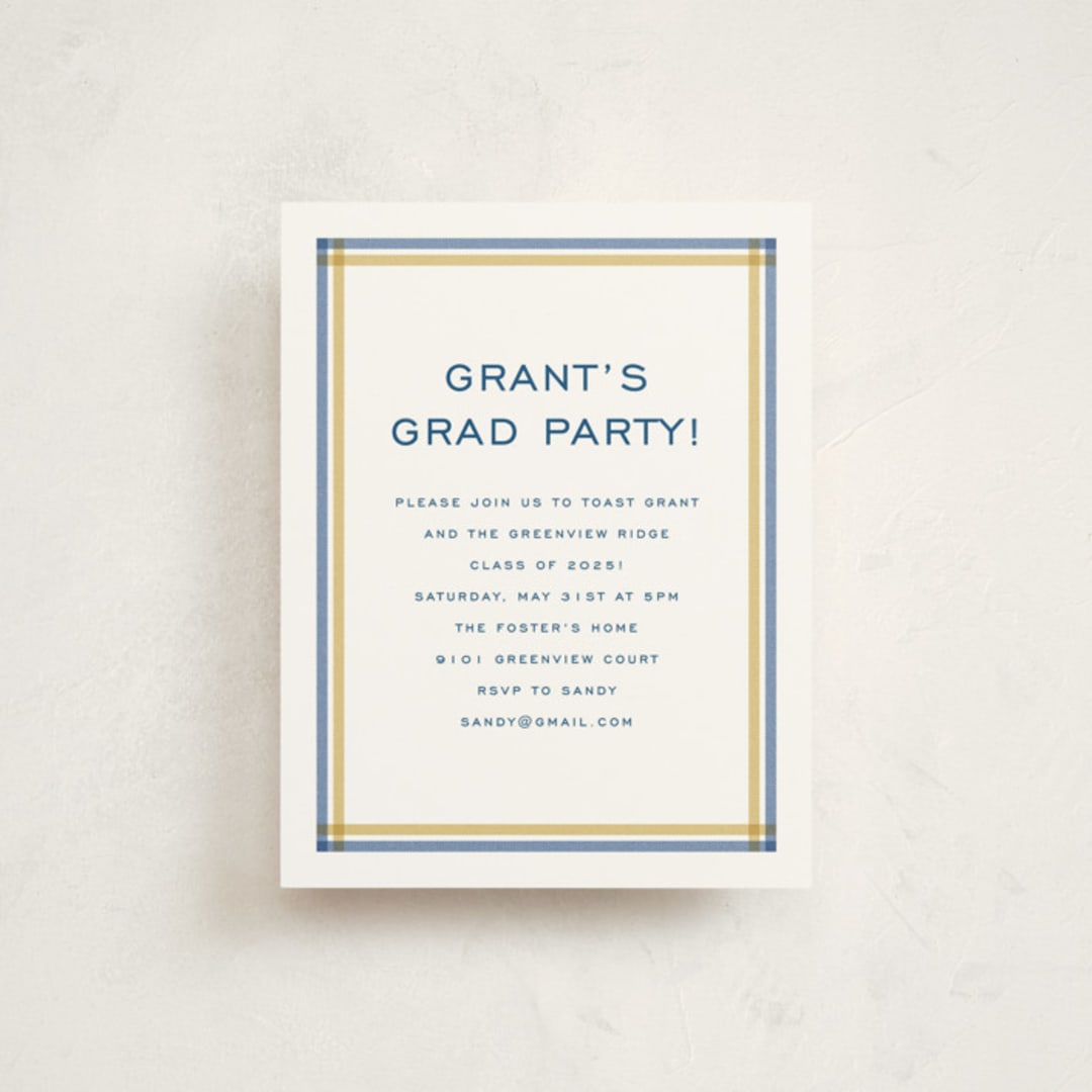 "Woven frame" - Graduation Insert Cards in Night Sky by Lea Delaveris - Front