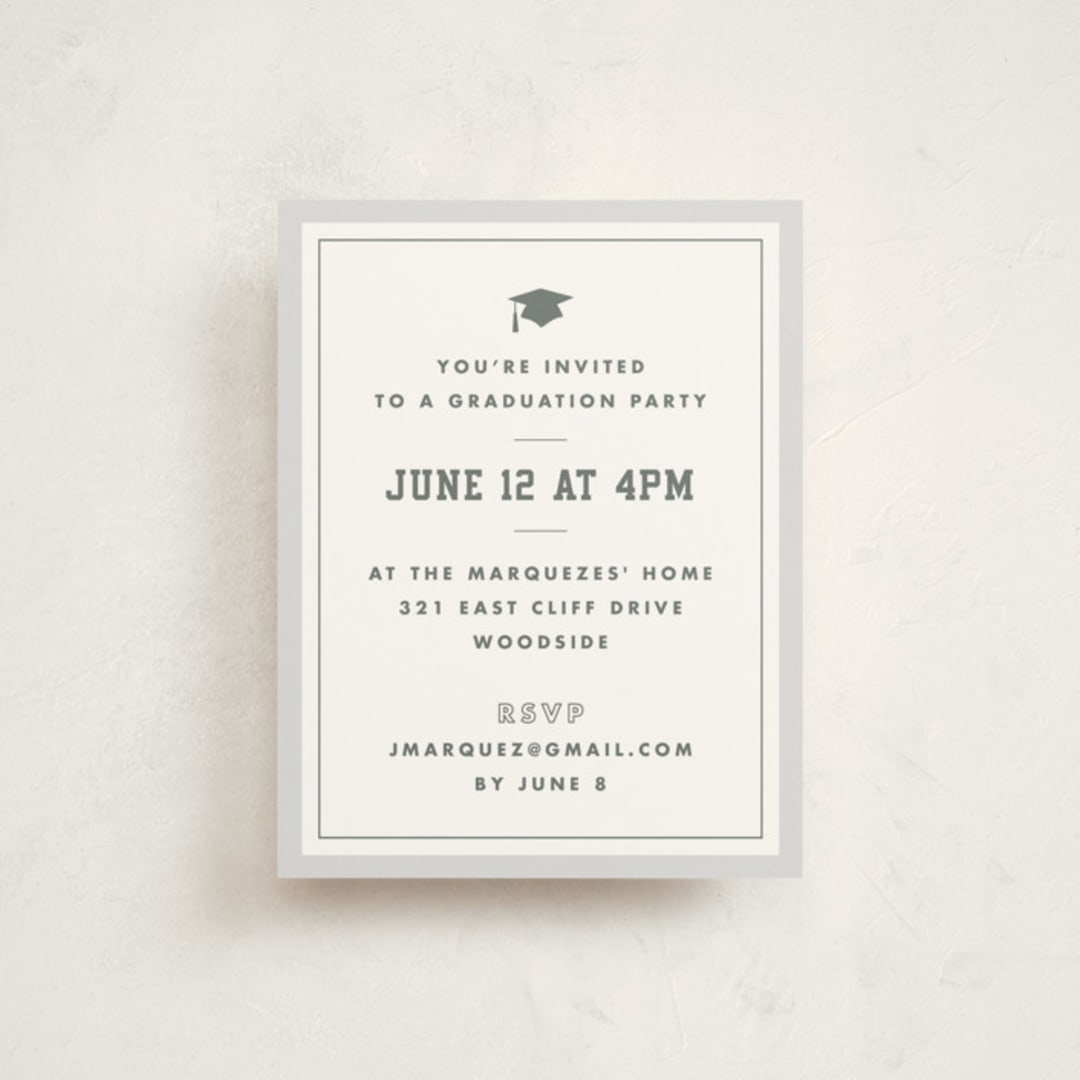 "Strength" - Graduation Insert Cards in Snow by Sarah Curry - Front