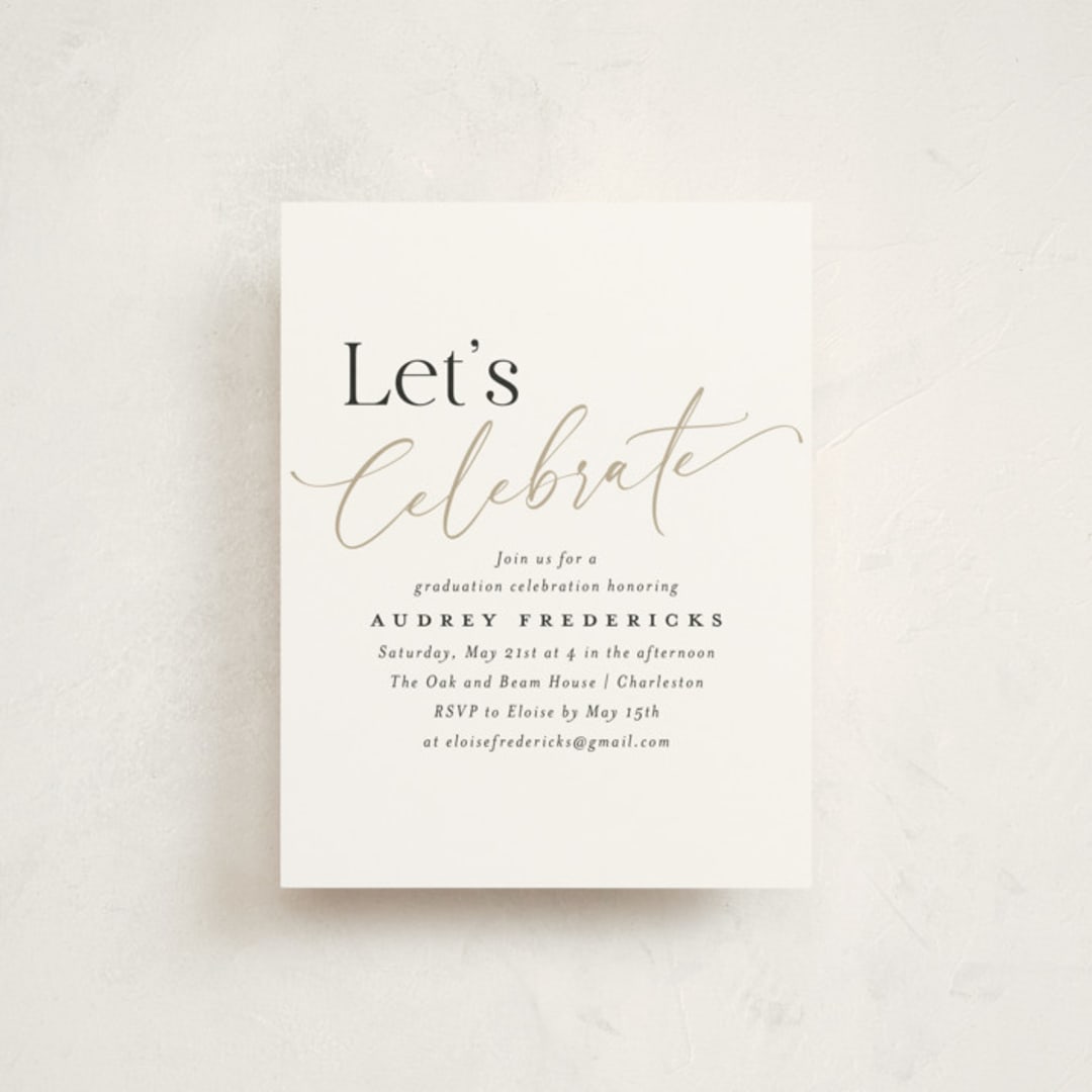 "Scripted Graduation Year" - Graduation Insert Cards in Cloud by Jackie Crawford - Front