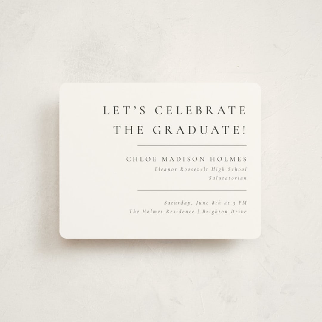 "Divided" - Graduation Insert Cards in Snow by Meggy Masters - Front
