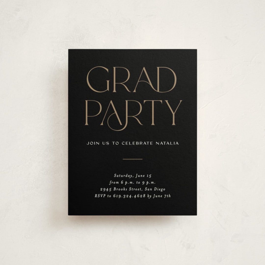 "High Point" - Graduation Insert Cards in Snow by Erica Krystek - Front