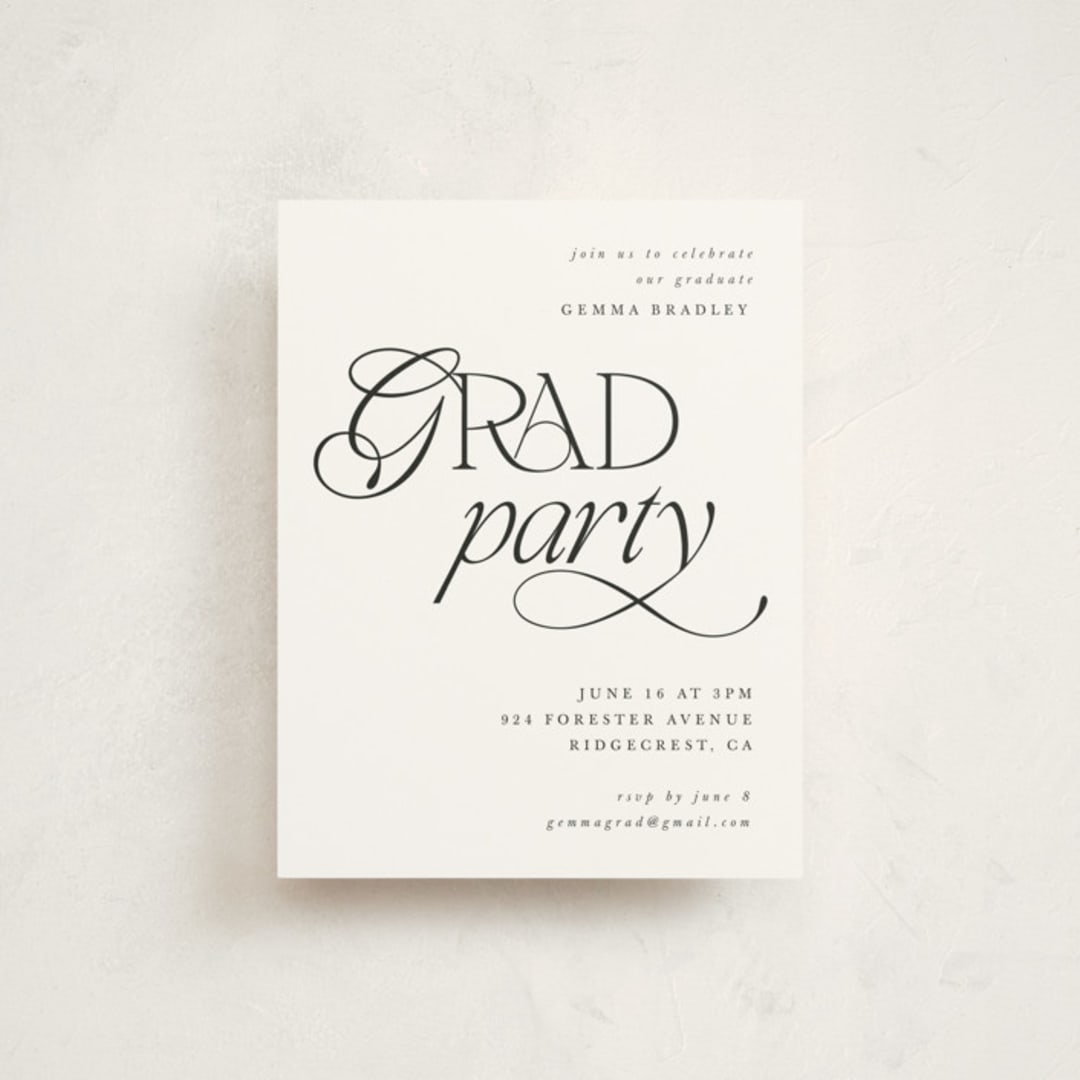 "Opulence" - Graduation Insert Cards in Diamond by Chryssi Tsoupanarias - Front