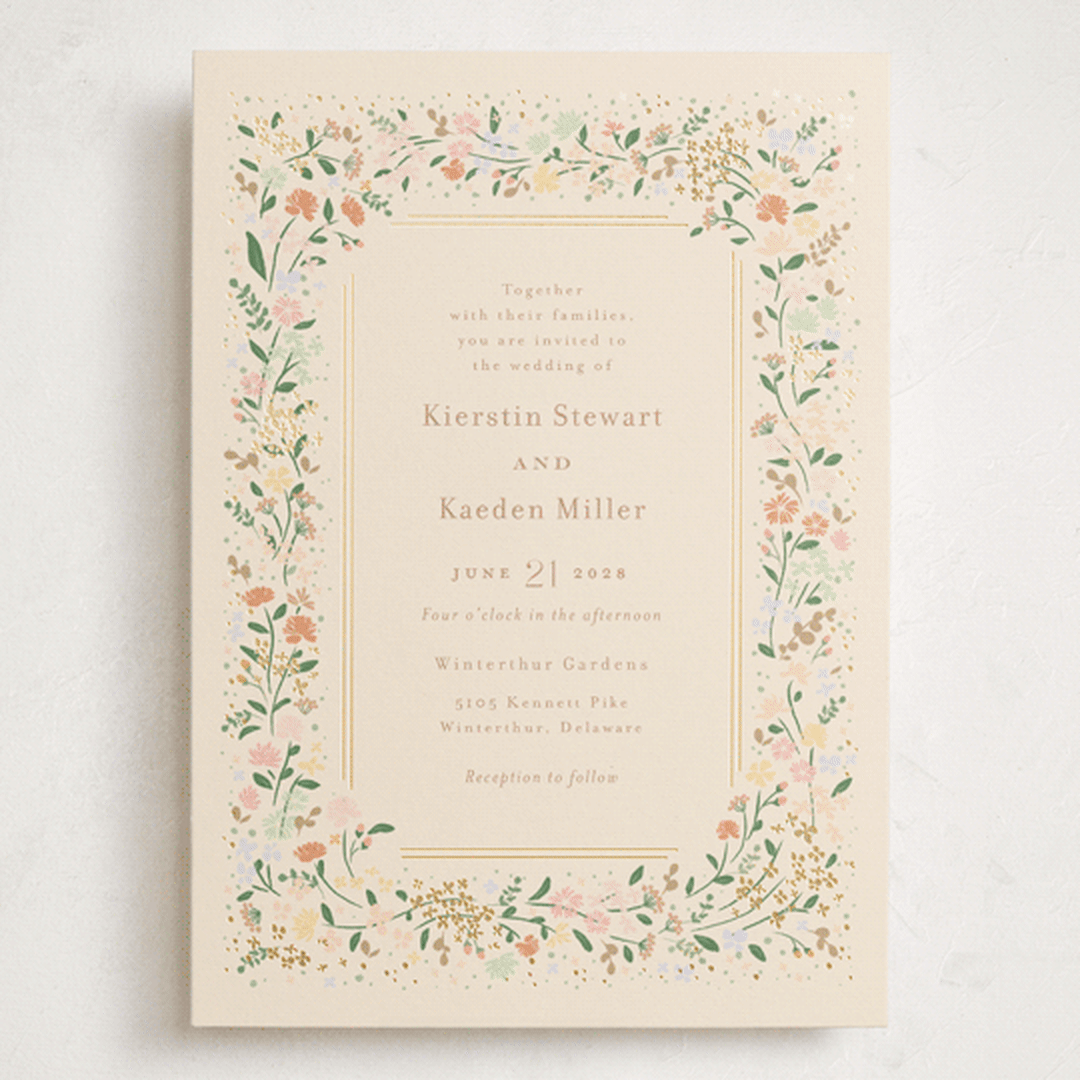 "Esther's garden" - Wedding Invitations in Ivory by Jennifer Wick - Front