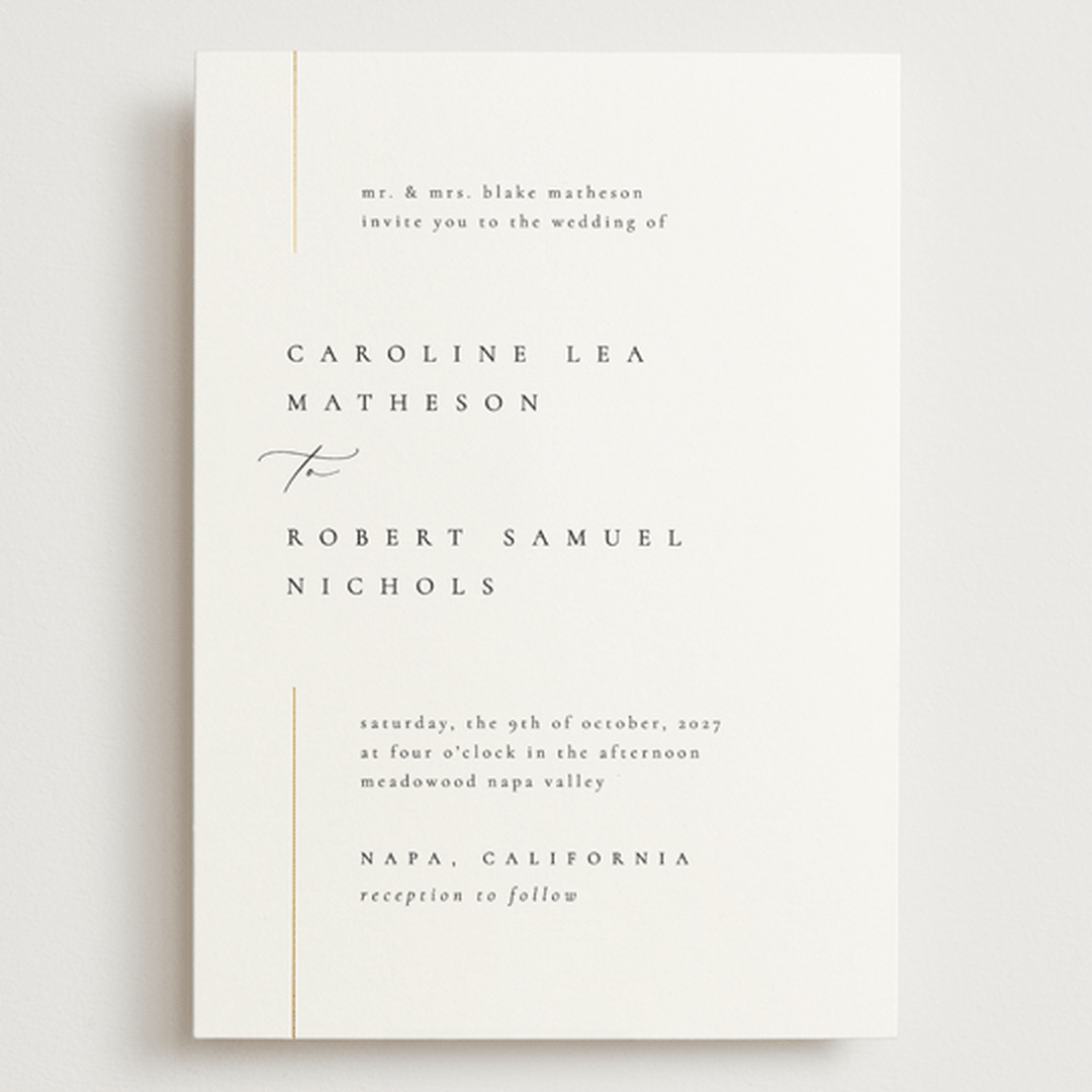 "London" - Wedding Invitations in Classic by Kelly Schmidt - Front