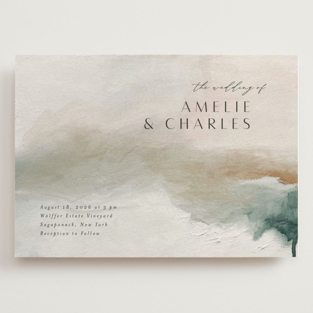 "Sunset Waves" - Wedding Invitations in Marine by Nicoletta Savod - Front