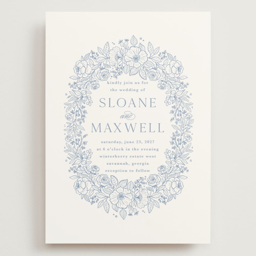 "Wild Roses" - Wedding Invitations in Nova by Kristen Smith - Front