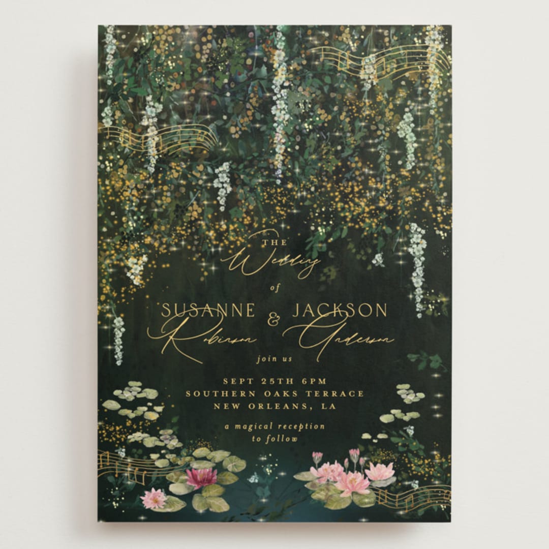"New Orleans from Disney's Princess and The Frog" - Wedding Invitations in Mystic by Phrosné Barwood - Front