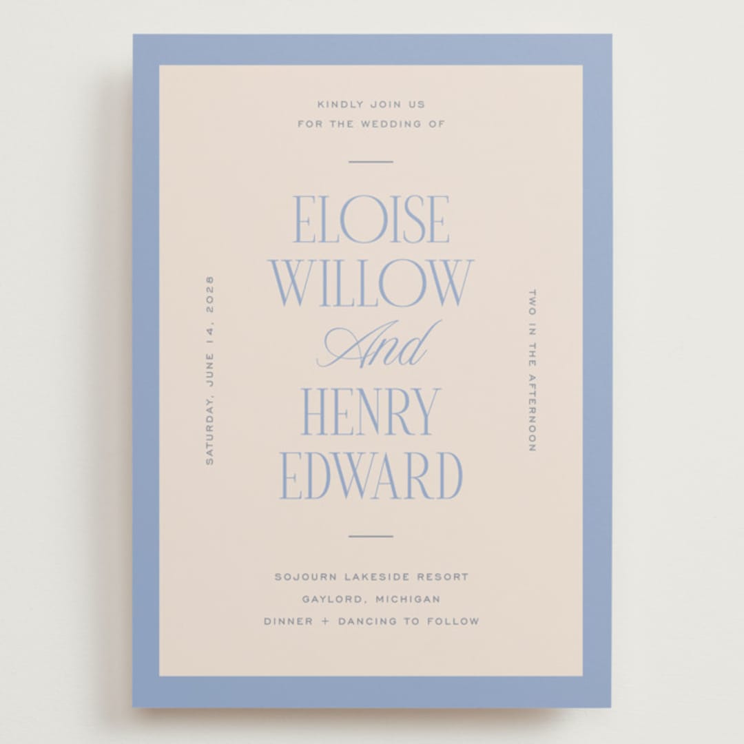 "Threaded" - Wedding Invitations in Canopy by Pixel and Hank - Front
