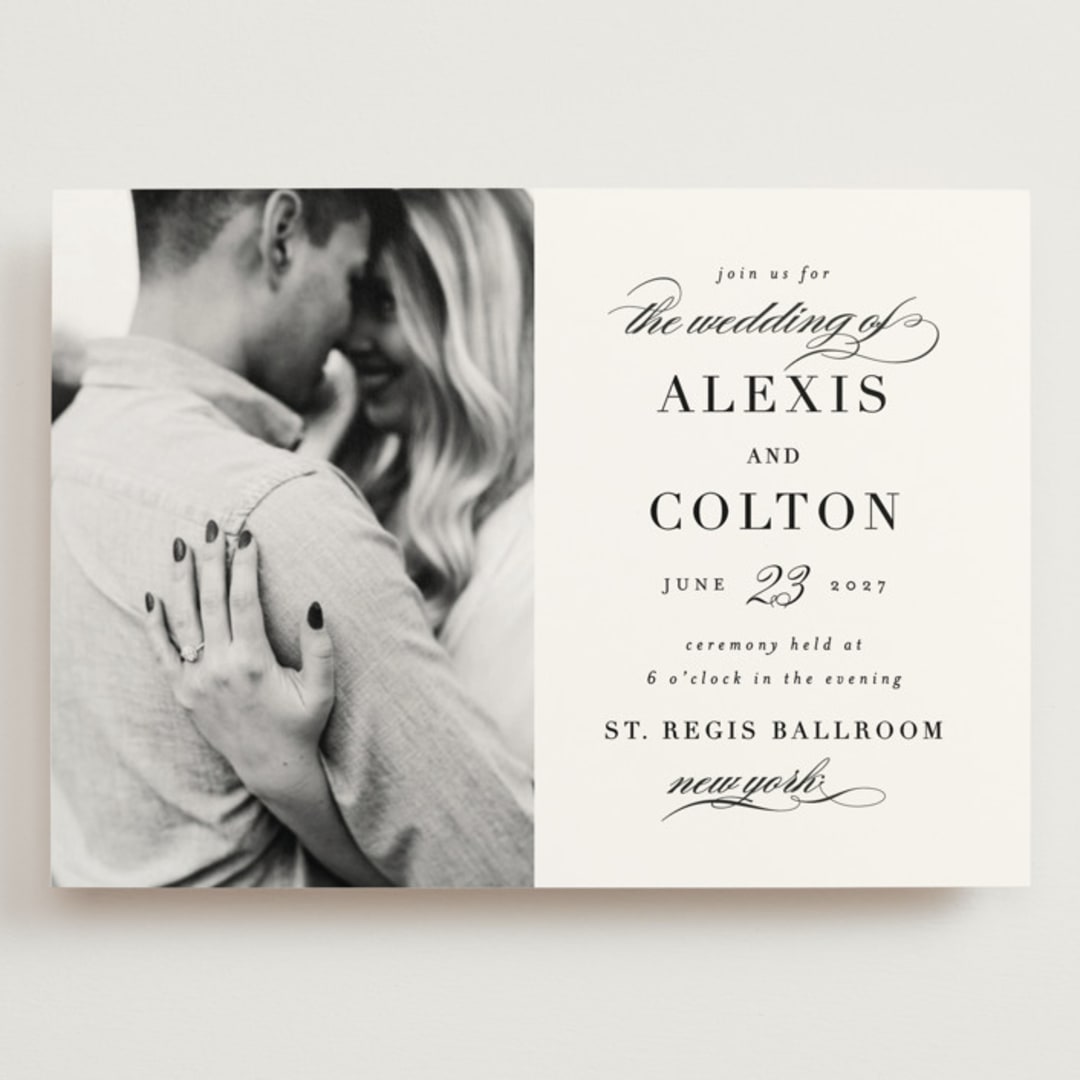 "Charming" - Wedding Invitations in Pearl by AK Graphics - Front
