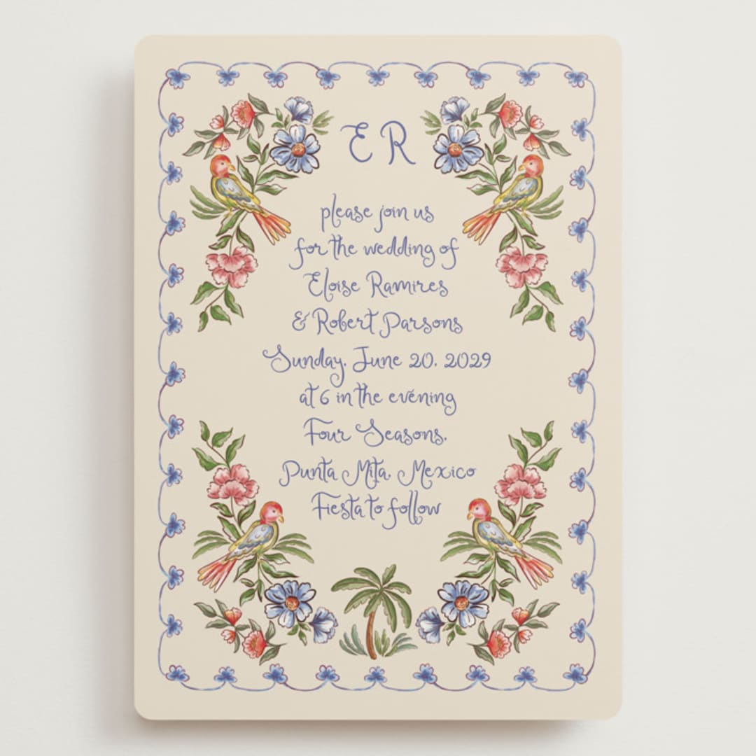 "Artisan Wedding" - Wedding Invitations in Sea by Chris Griffith - Front