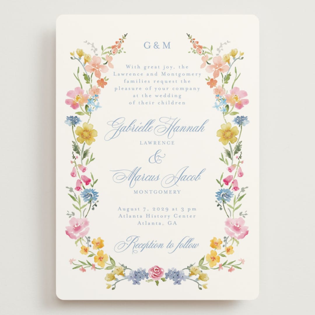 "Everlasting Romance" - Wedding Invitations in Meadow by Petra Kern - Front