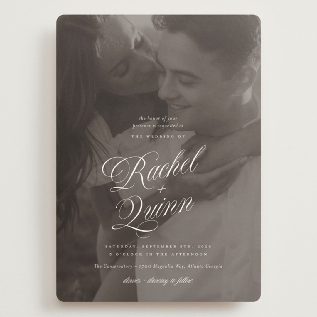 "Vintage Romance" - Wedding Invitations in Ivory by Paper Raven Co. - Front