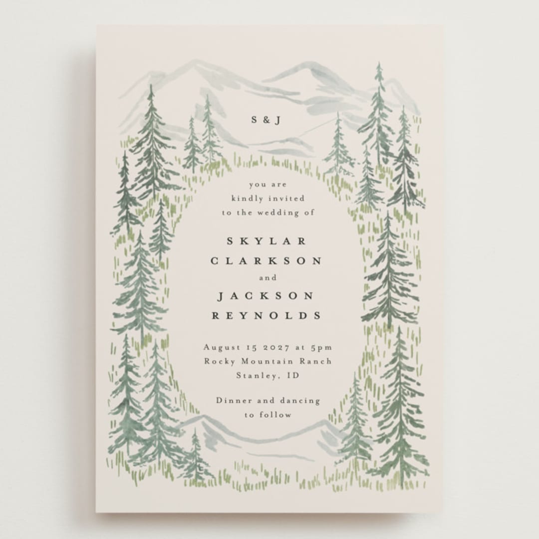 "Paradise" - Wedding Invitations in Forest by Petra Kern - Front