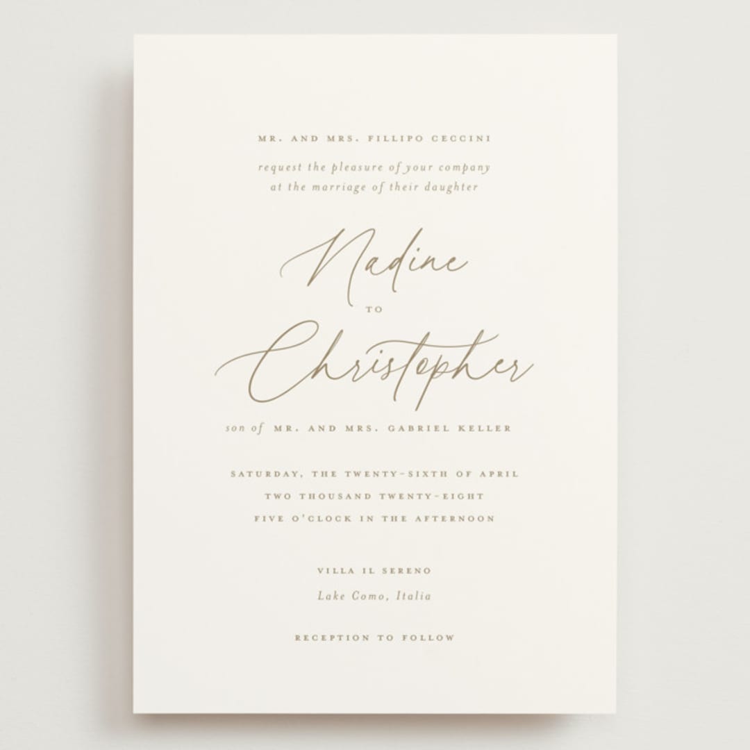 "spiku" - Wedding Invitations in Pearl by chocomocacino - Front