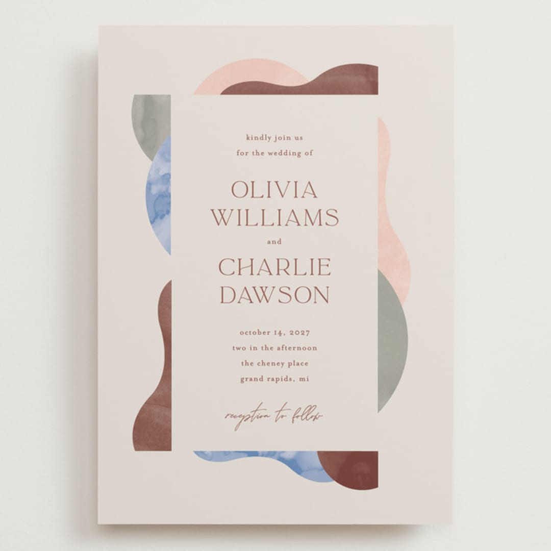 "Deconstruct" - Wedding Invitations in Coastal by Pixel and Hank - Front