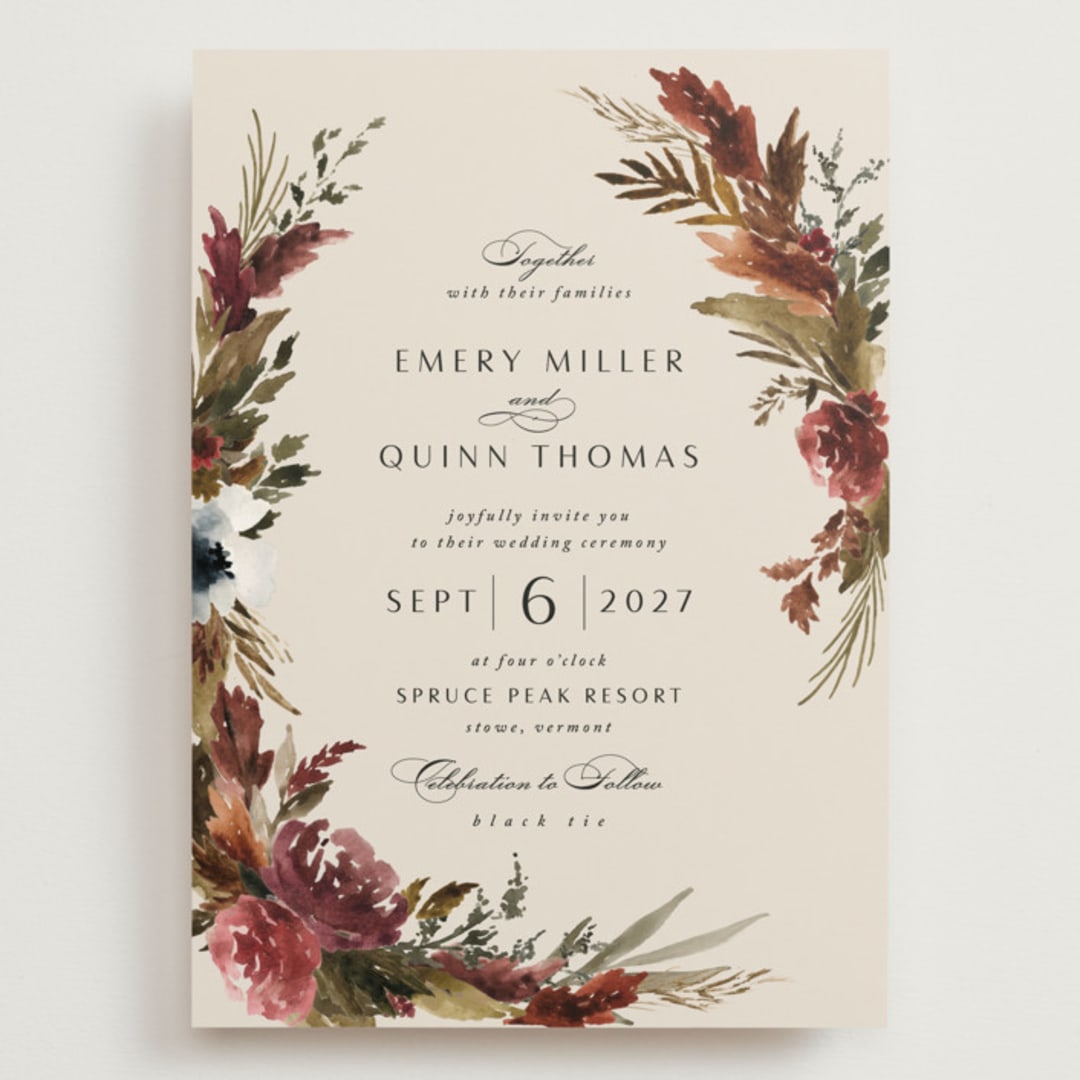 "poetique" - Wedding Invitations in Autumn by Kate Ahn - Front