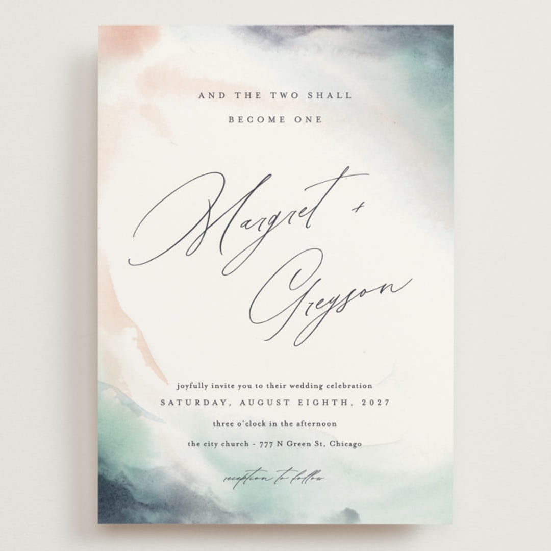 "One Path" - Wedding Invitations in Beach by Pixel and Hank - Front