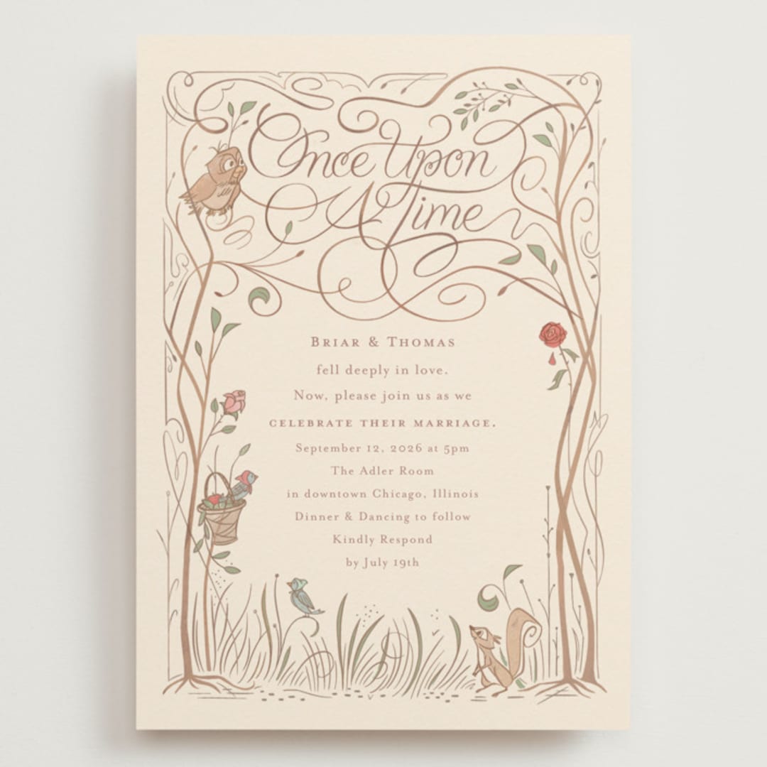 "Disney Storybook" - Wedding Invitations in Autumn by Morgan Ramberg - Front