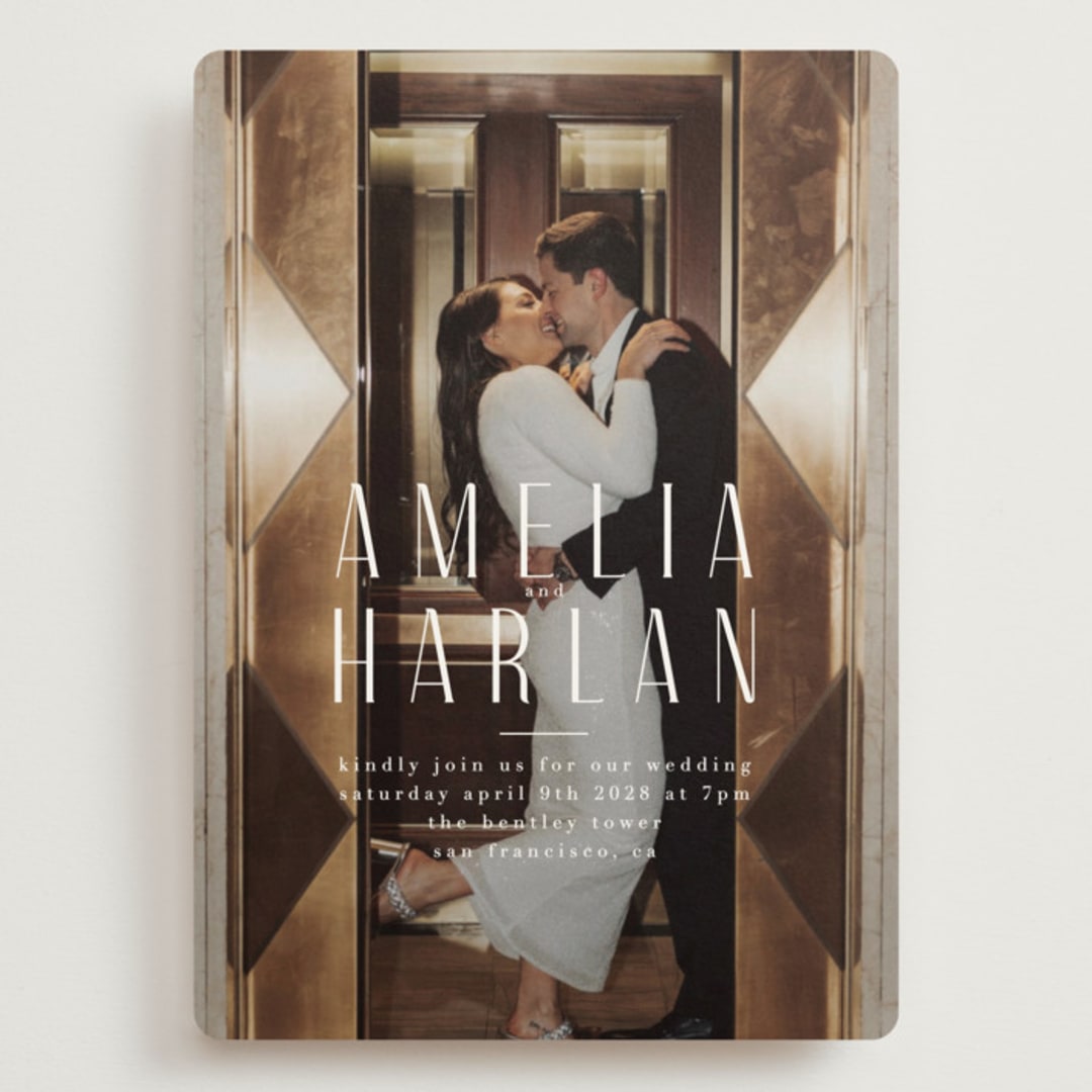 "photo" - Wedding Invitations in Snow by Lori Wemple - Front