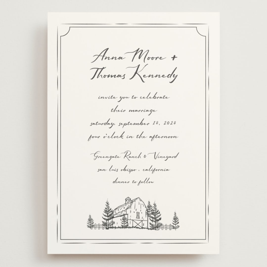 "Southern Soul" - Wedding Invitations in Cloudy by Sherley Ferreira - Front
