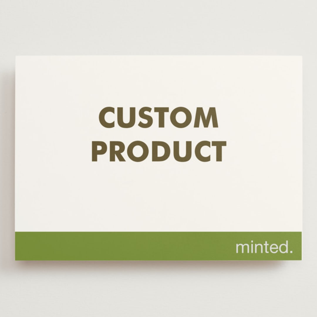 "Landscape Custom" - Wedding Invitations in Charcoal by Minted - Front