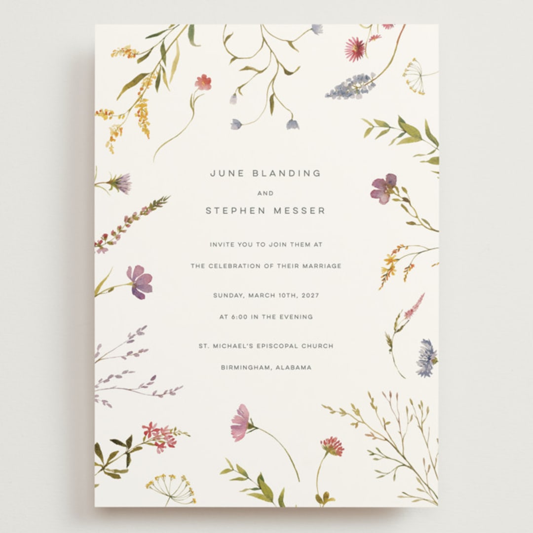 "Untied" - Wedding Invitations in Sherbert by Erin Hodges - Front