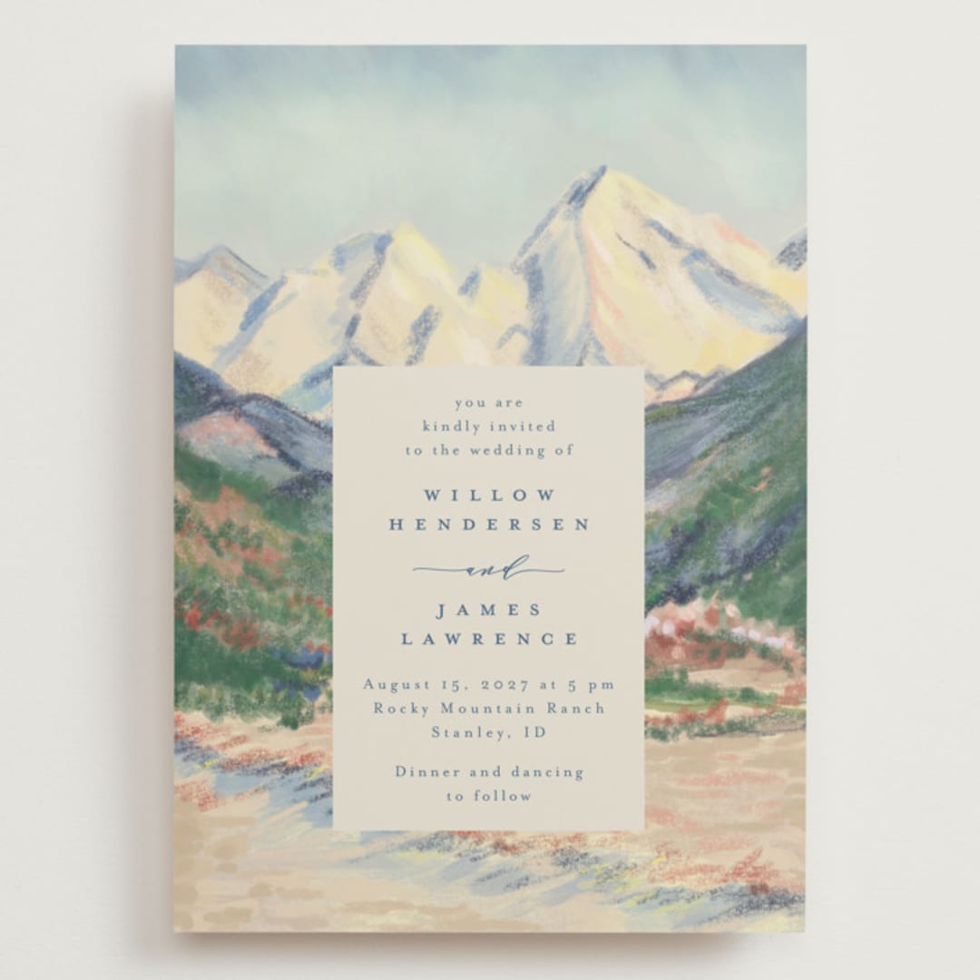 "The Valley" - Wedding Invitations in Summer by Petra Kern - Front