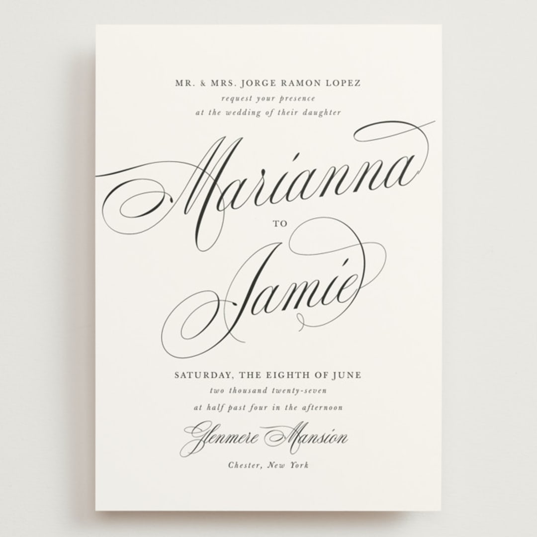 "Best is yet to come" - Wedding Invitations in Classique by Design Lotus - Front