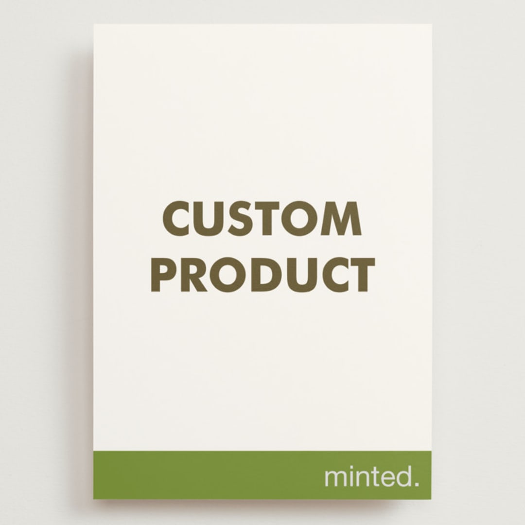 "Portrait Custom" - Wedding Invitations in Charcoal by Minted - Front