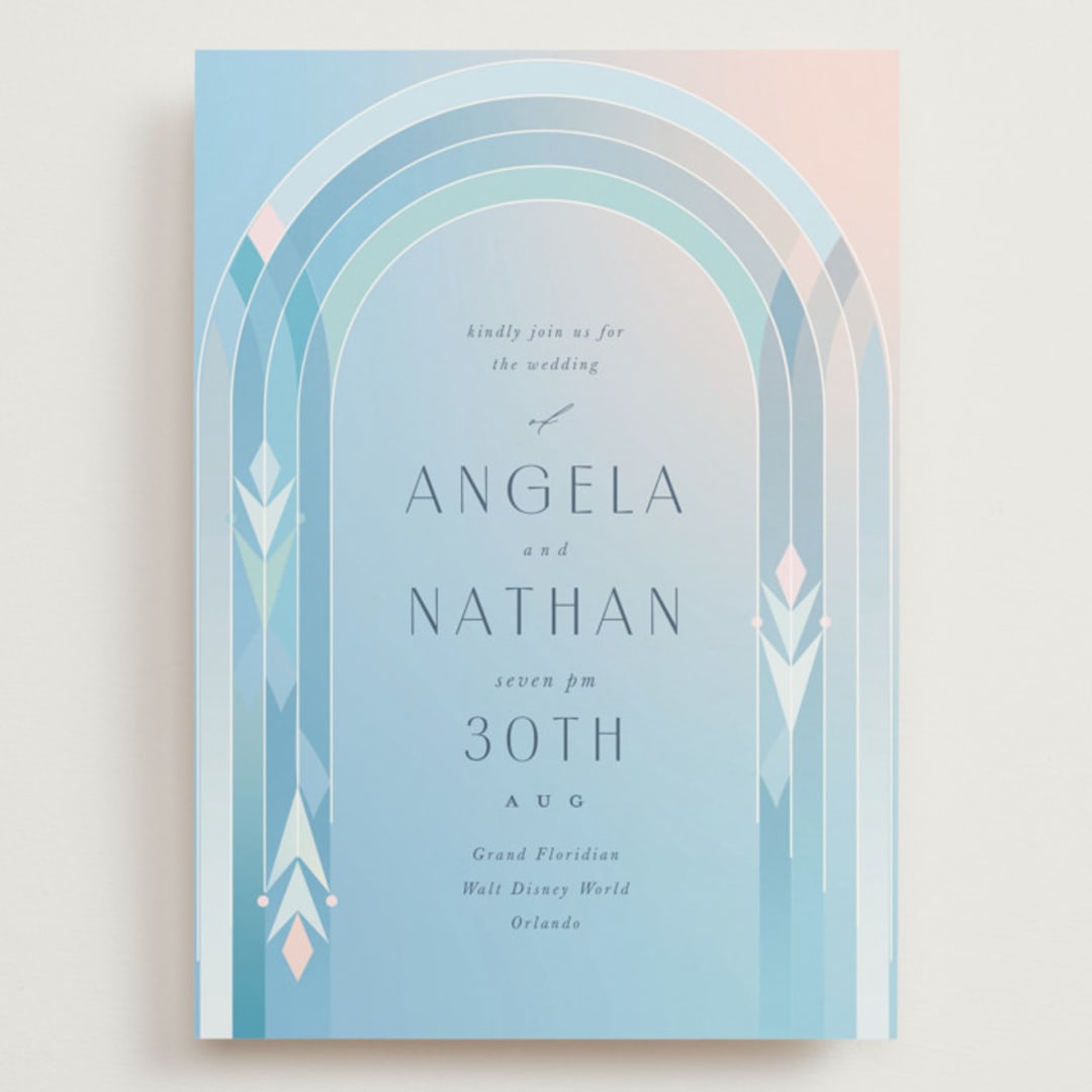 "Disney's Frozen True Love" - Wedding Invitations in Frozen by Lori Wemple - Front