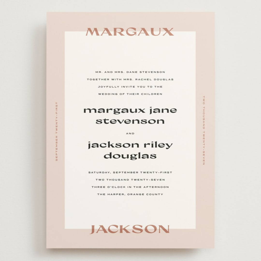 "margaux" - Wedding Invitations in Sand by Lindsay Stetson Thompson - Front