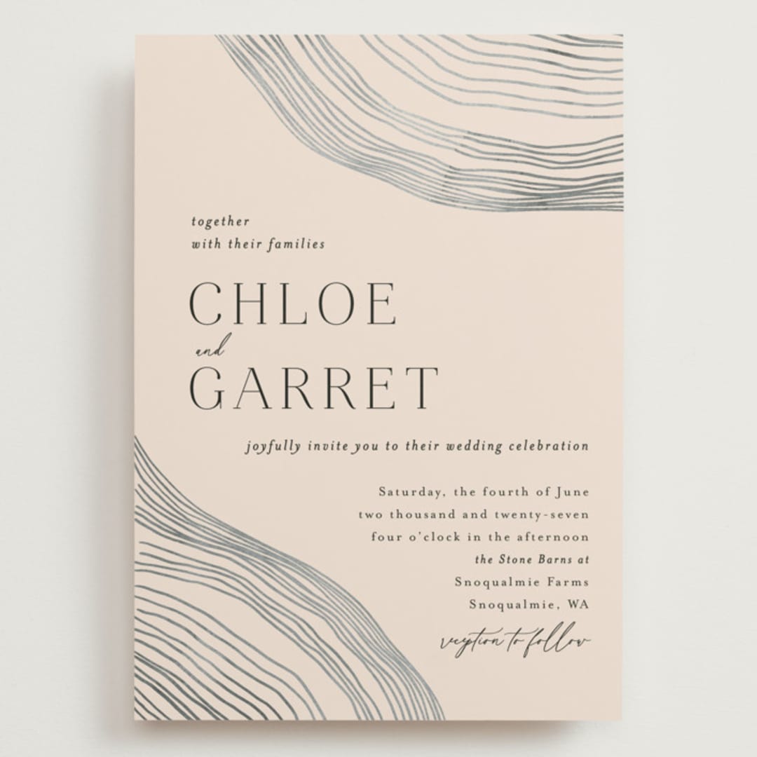 "Rings" - Wedding Invitations in Natural by Alethea and Ruth - Front