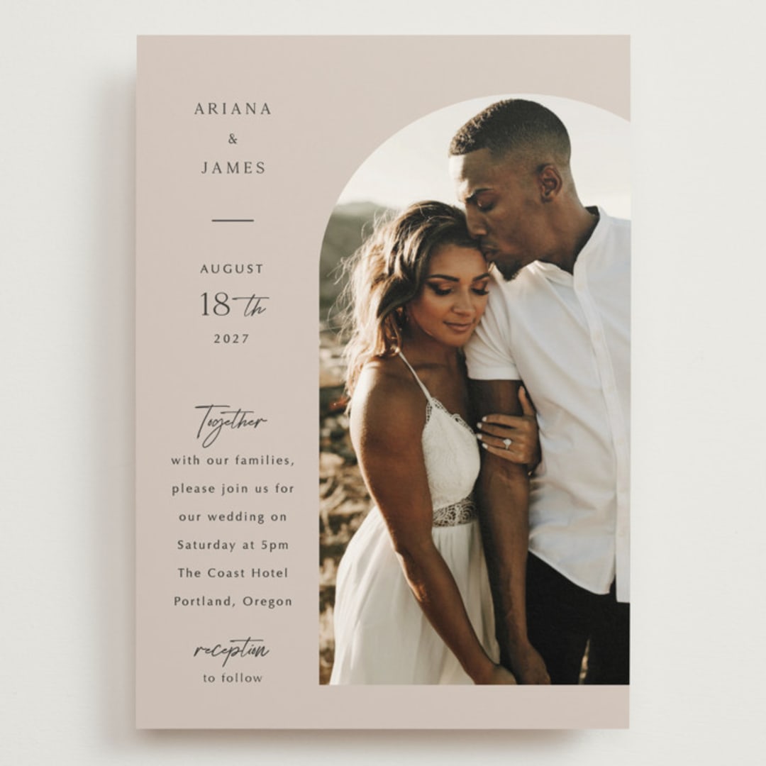 "the arch" - Wedding Invitations in Stone by Elly - Front