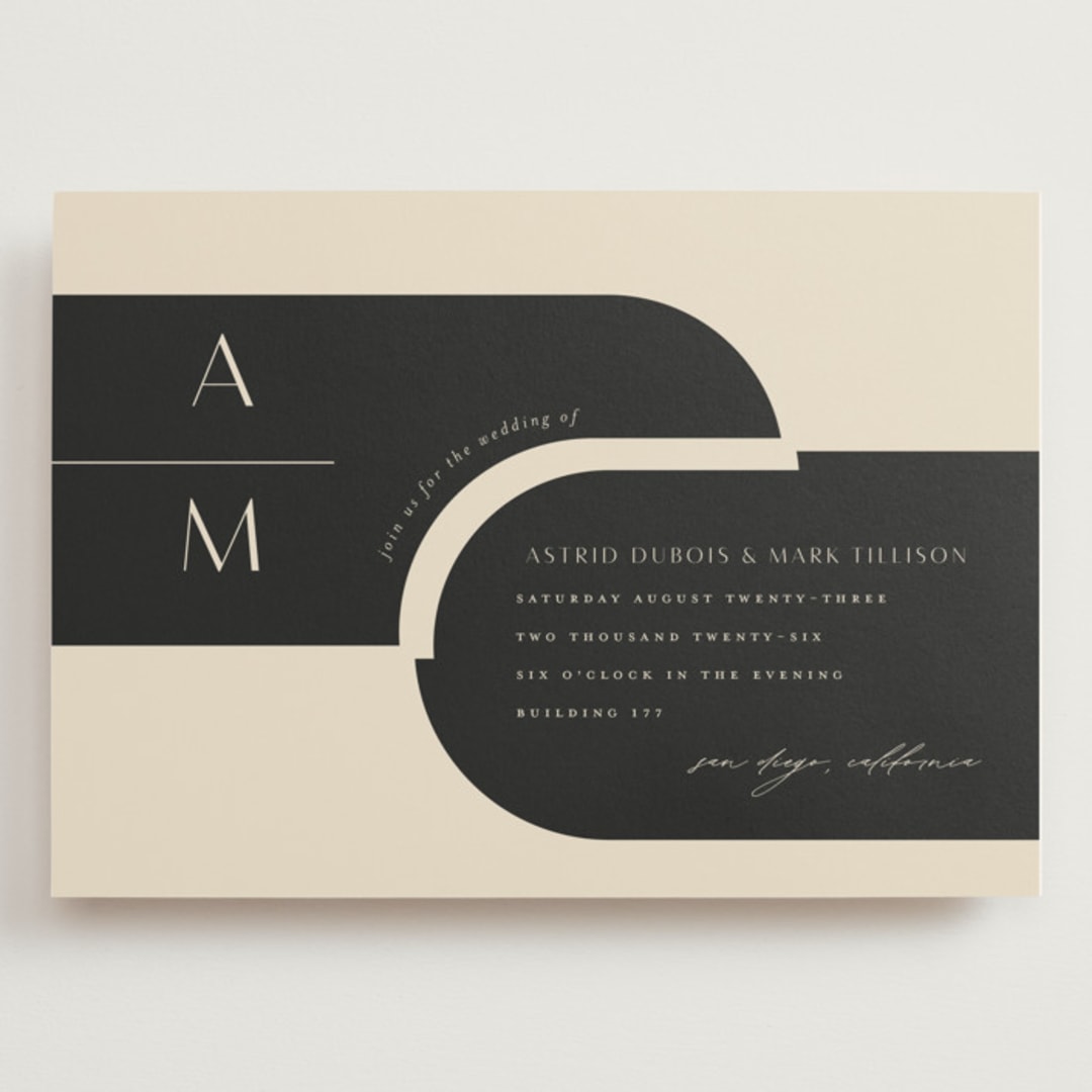 "Entwine" - Wedding Invitations in Matchbook by Christie Garcia - Front