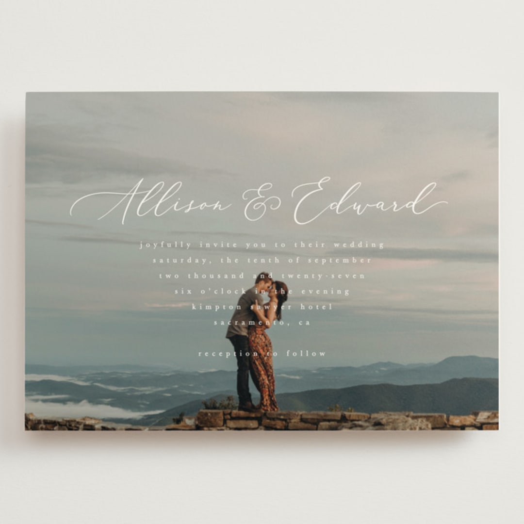 "So Inlove" - Wedding Invitations in Cloud by Jhudy - Front