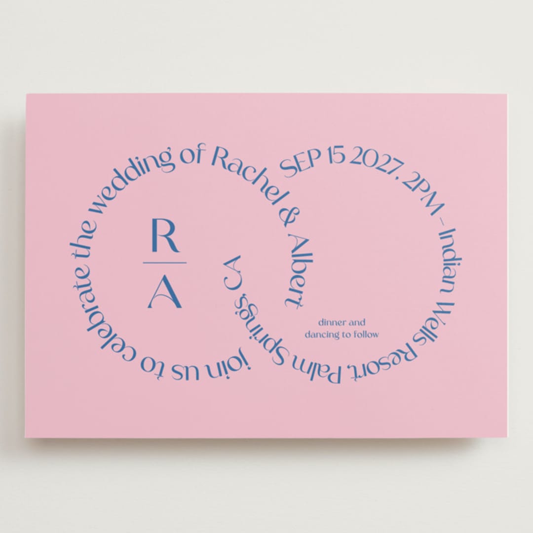 "Connected" - Wedding Invitations in Marseille by Claudia Orengo - Front