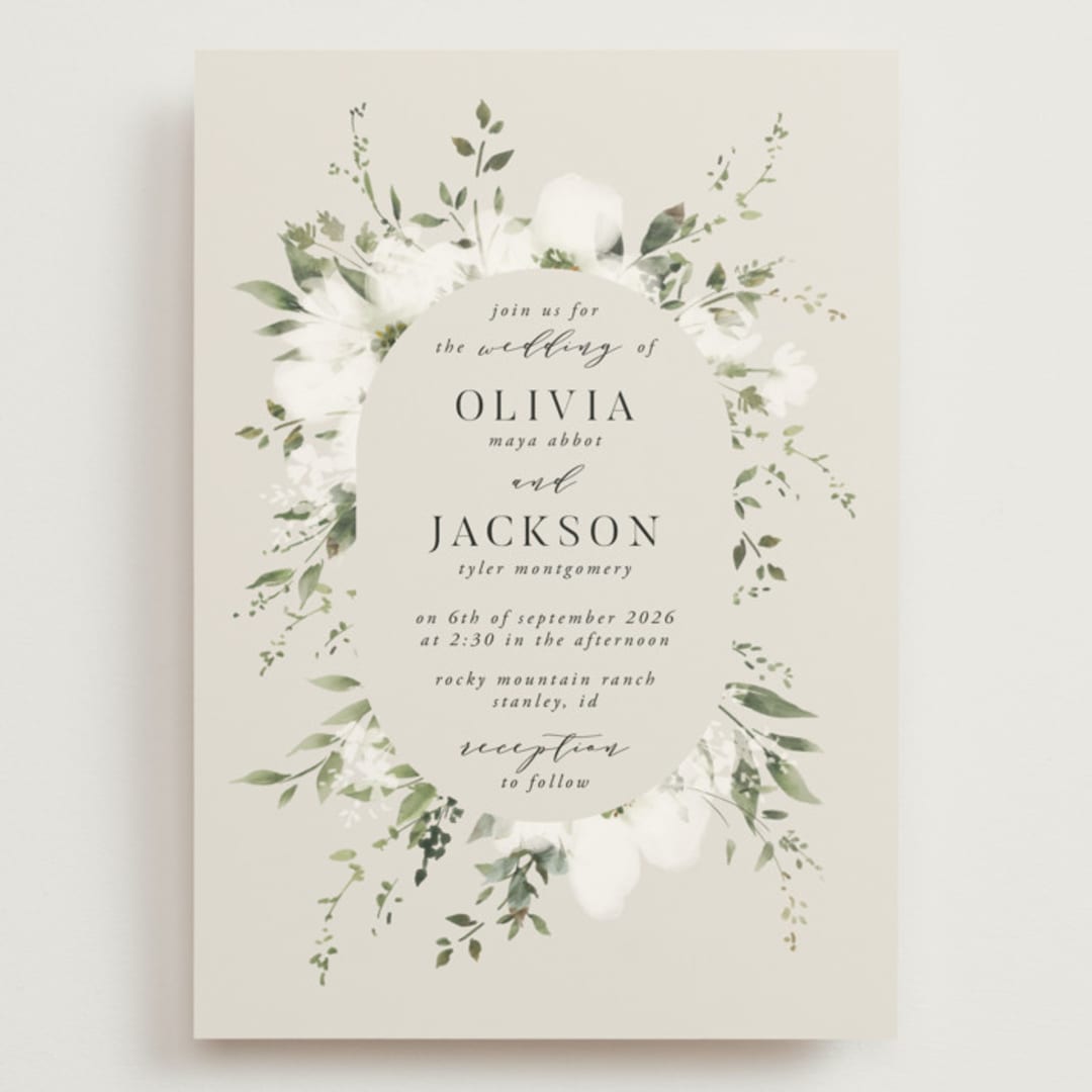 "Verde" - Wedding Invitations in Meadow by Petra Kern - Front