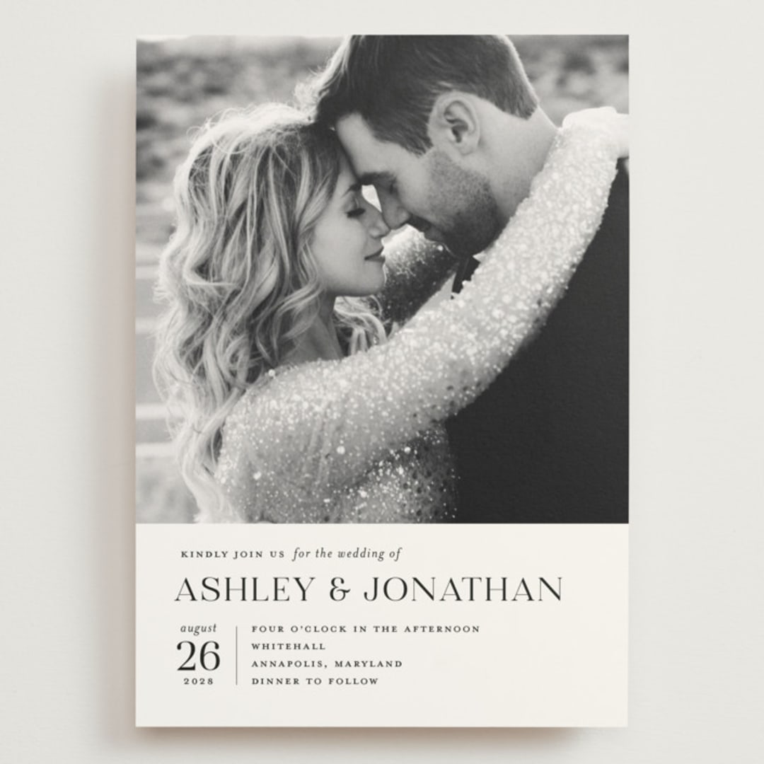 "Have and Hold" - Wedding Invitations in Porcelain by Eric Clegg - Front