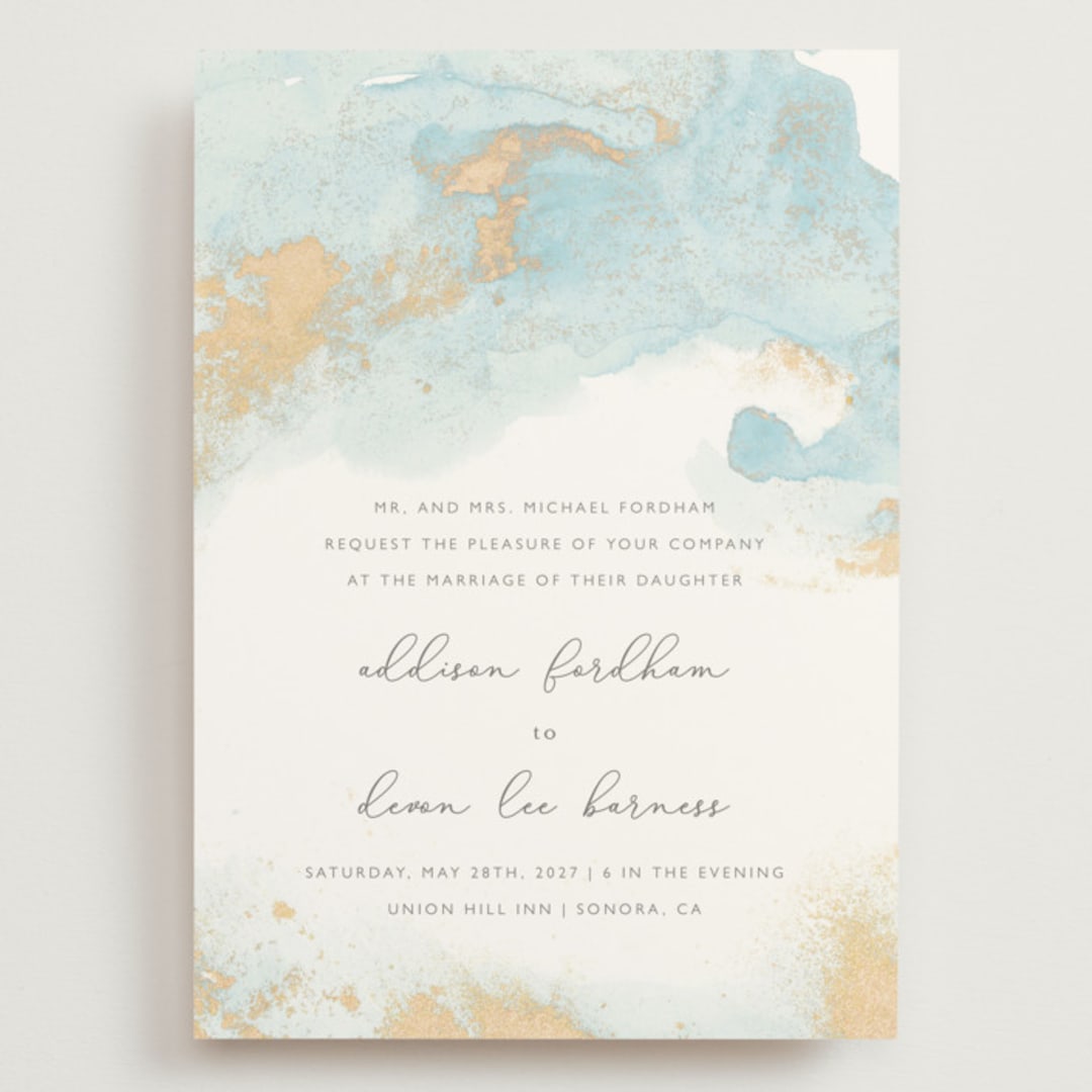 "My tenderness" - Wedding Invitations in Topaz by Helen Halik - Front