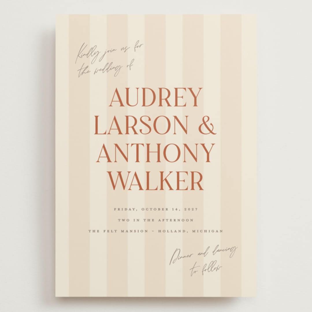 "Ambrosial" - Wedding Invitations in Butter by Pixel and Hank - Front