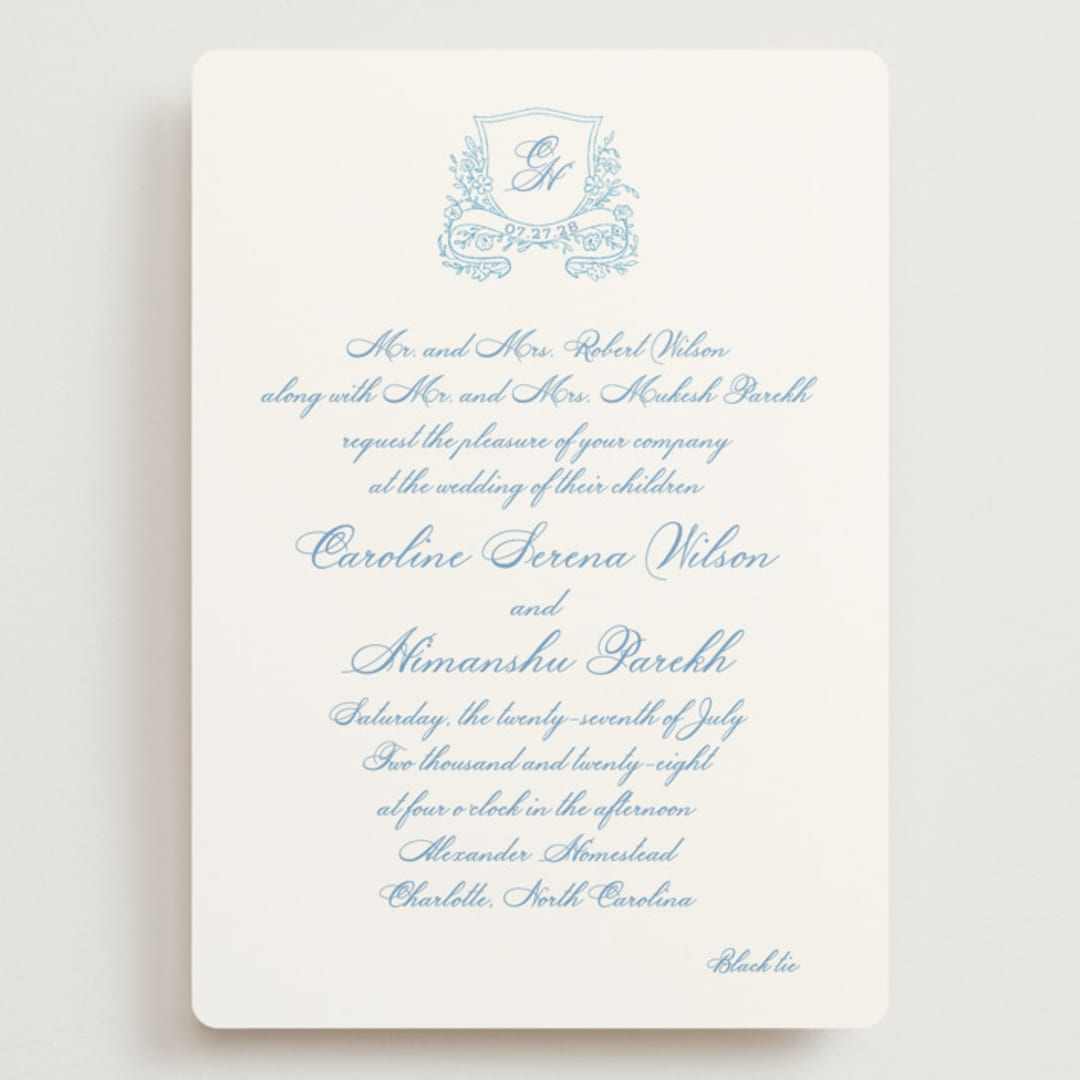 "Royalty" - Wedding Invitations in Capri by Creo Study - Front